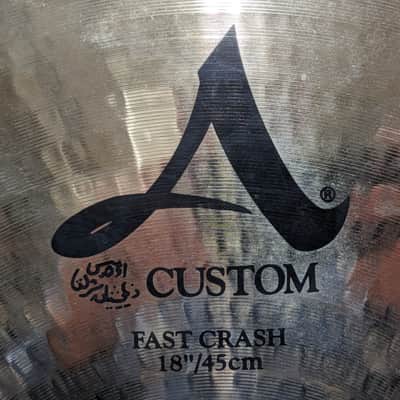 Zildjian 18" A Custom Fast Crash Cymbal 2002 - Present - Brilliant image 4