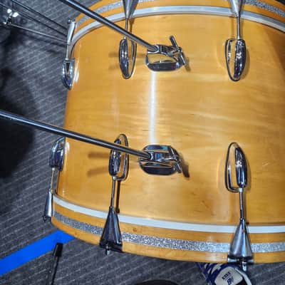 Slingerland 14"x22" Bass Drum - 1970's - 3-Ply - Natural Maple Finish image 4