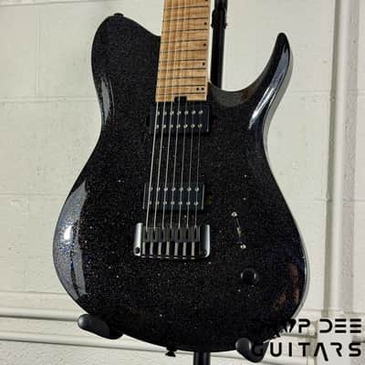 Balaguer USA Series Seraph Modern 7 Baritone 7-String Electric Guitar w/ Case (924) - Gloss Metallic Black image 4