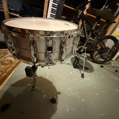 Yamaha RAS-1455 Recording Custom 5.5x14" Aluminum Snare Drum 2016 - Present - Silver/Chrome image 3