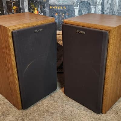 Sony Sony SS-U310 are vintage, wood-grain bookshelf speakers 90s  - Wood grain image 2