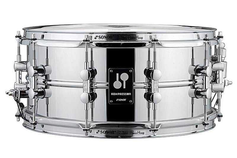 Sonor Kompressor 14" x 6.5" Steel Snare Drum image 1