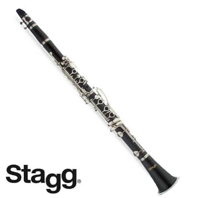 Stagg WS-CL210S ABS Body Boehm System Key of Bb 17 Nickel Key Clarinet w/Soft Case, Reed & Mouthpiece image 1
