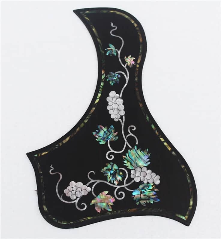 Rosewood Acoustic Guitar Pickguard with Abalone Grapes Top image 1