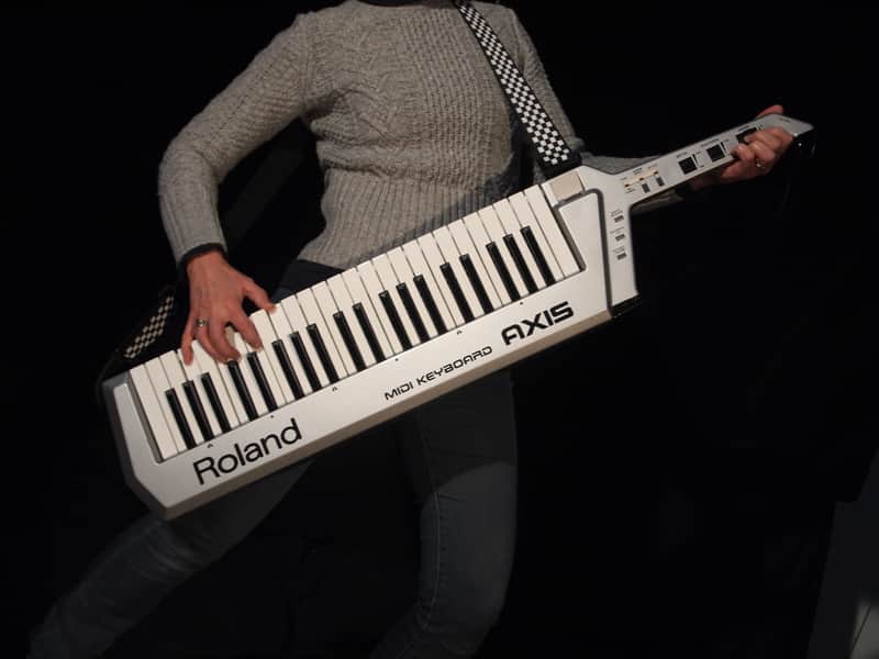 Roland Axis-1 45-Key Keytar Controller 1984 - 1987 - Silver image 1
