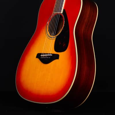 Yamaha FG830 Folk Acoustic Guitar, Autumn Burst image 2