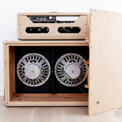 1961 Fender Bassman 6G6 Blonde Brown Panel Vintage Piggyback Tube Amp 2x12 w/ Oxford 12M6 & Victoria Covers image 8