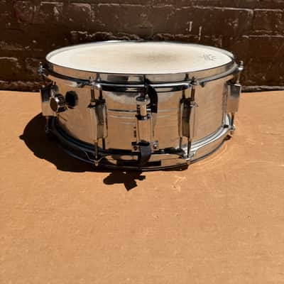 Unbranded 14" x 5" Chrome Snare Drum w/ Puresound Wires - Used, Good Condition image 4