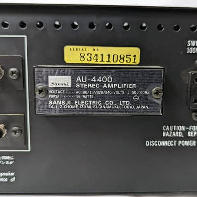Sansui AU-4400 Integrated Stereo Amplifier - Gunmetal image 11
