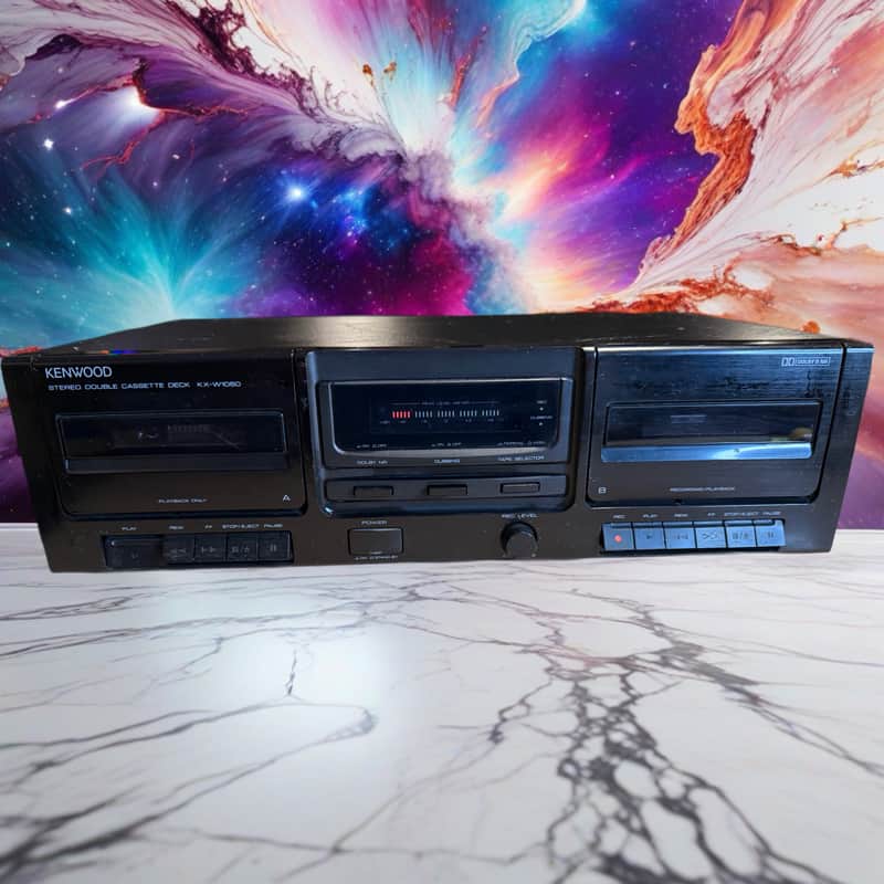 Kenwood KX-W1060 Dual Double Cassette Deck Tape Recorder/Player Tested & Cleaned