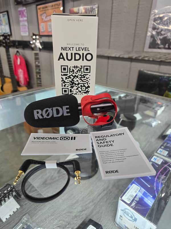 RODE VideoMic GO II-H Camera Mount Shotgun Microphone 2024 - Present - Black image 1