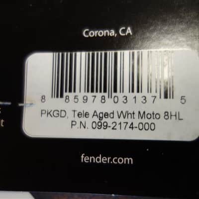 Fender Pickguard Telecaster 8-Hole Mount Aged White Pearl 4-Ply image 3