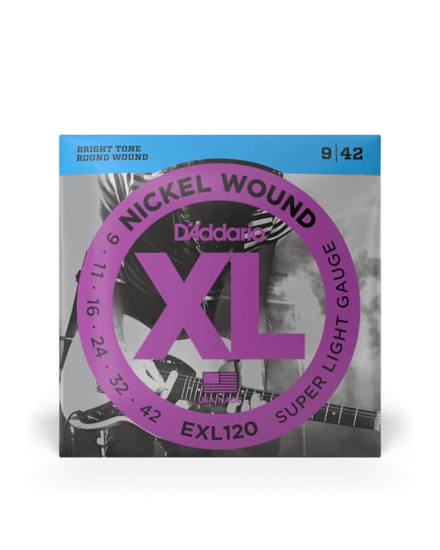 D'Addario EXL120 Nickel Wound Electric Strings -.009-.042 Super Light image 1