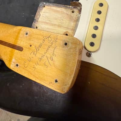 Fender 50th Anniversary 1954 Stratocaster Masterbuilt Chris Fleming 2005 - Sunburst image 13