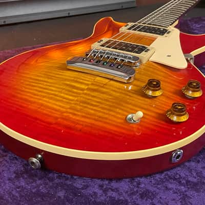 1988 Heritage H170 Cherry Sunburst Curly Maple Top Electric Guitar w/ Hard Case - Kalamazoo MI image 9