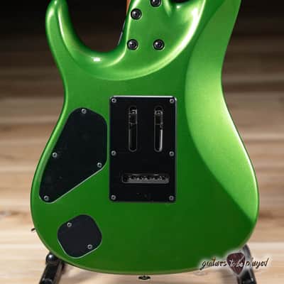 Ibanez AZ2402 Prestige HH Roasted Maple Neck w/ Case – Apple Green Metallic image 7