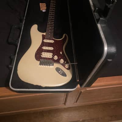 American fender deluxe Stratocaster with Rosewood Fretboard 2010 Olympic Pearl image 1