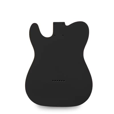 Telecaster Guitar Body - Black Gloss with Vintage Cream Binding - 2 Piece American Alder image 3