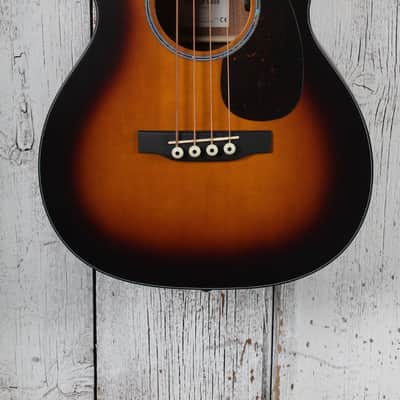 Martin 000C Jr-E Bass Burst 4 String Acoustic Electric Bass Guitar with Gig Bag image 1