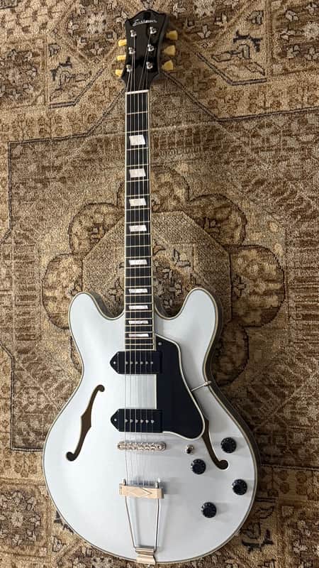 Eastman T64-T-IBM Eastman T64-T Hollow-Body Ice Blue Metallic w/ Gig Bag & Free Pro Setup image 1