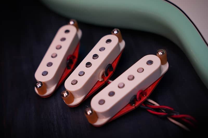 Red House™ Stratocaster Pickup Set — Handwound | Alnico 5 | Plain Enamel | Blues & Classic Rock | USA Boutique image 1