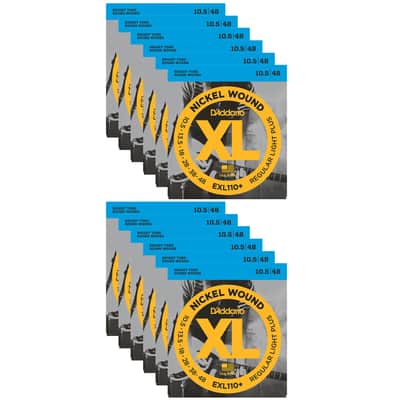 D'Addario EXL110+ Electric 10.5-48 (12 Pack Bundle)