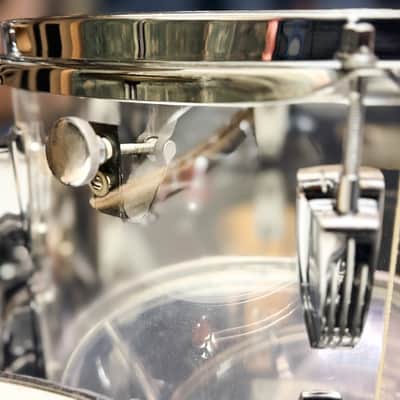 1976 Ludwig Clear Vistalite 4-Piece Drum Set – 22/13/16/18 – No Cracks – Very Clean image 8