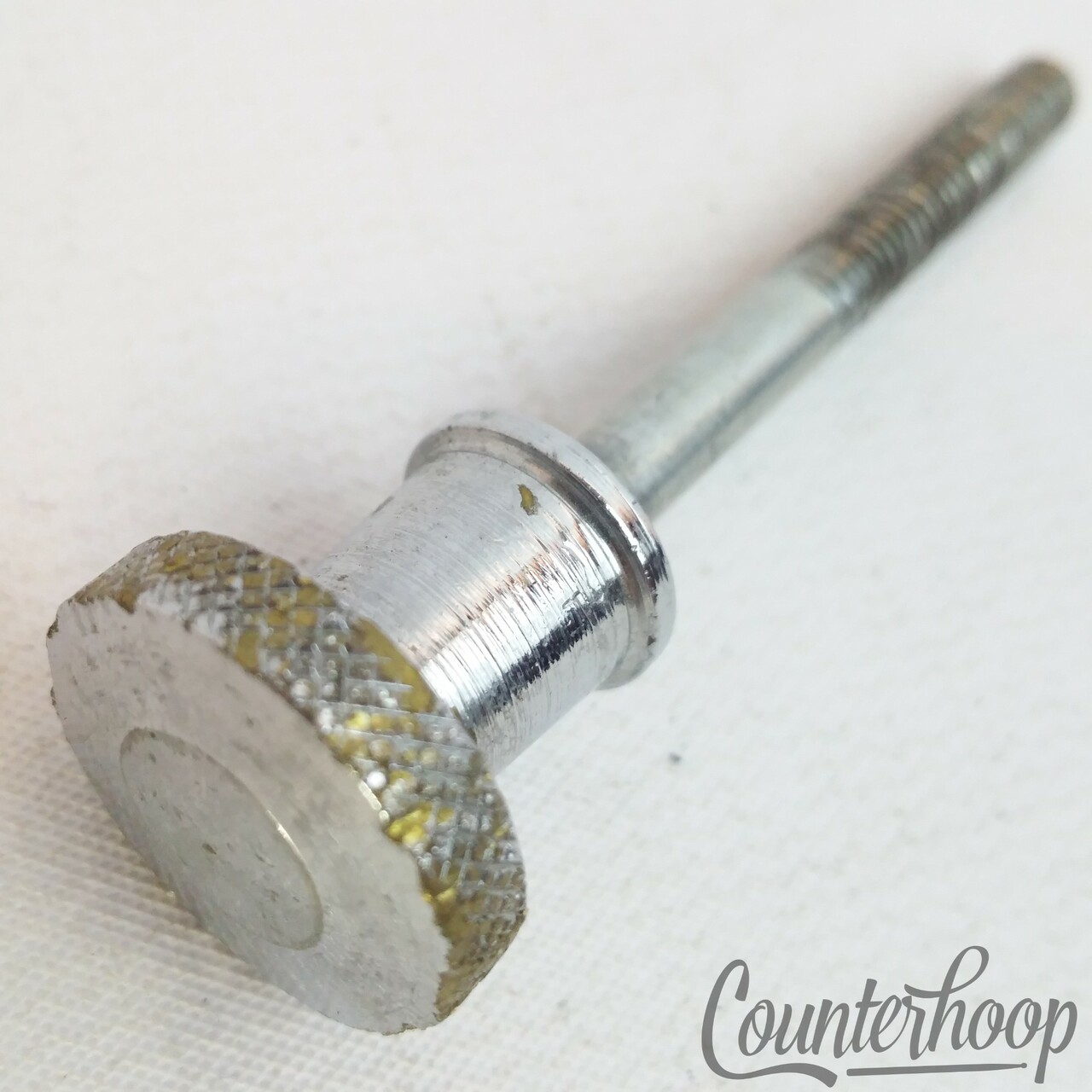 Ludwig 50s Chrome Muffler Knob Brass Supra Snare/Tom Drum Tensioner Rod Vintage — main photograph