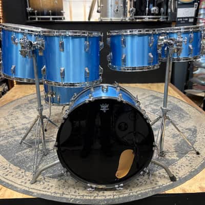 Rogers XP8 Six Piece Drum Set - 1980s - Blue Mist image 5