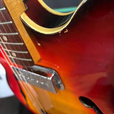 Fender Coronado I Sunburst 1966 Hollow Electric Guitar image 6
