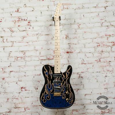 Fender James Burton Telecaster, Maple Fingerboard, Blue Paisley Flames image 2