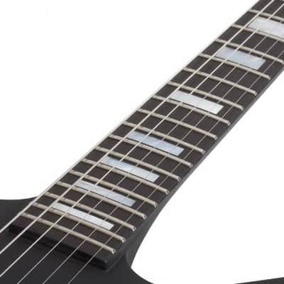 Schecter 502 6-String Left-Handed Cesar Soto Signature E-1 Series Electric Guitar - Satin Black image 3