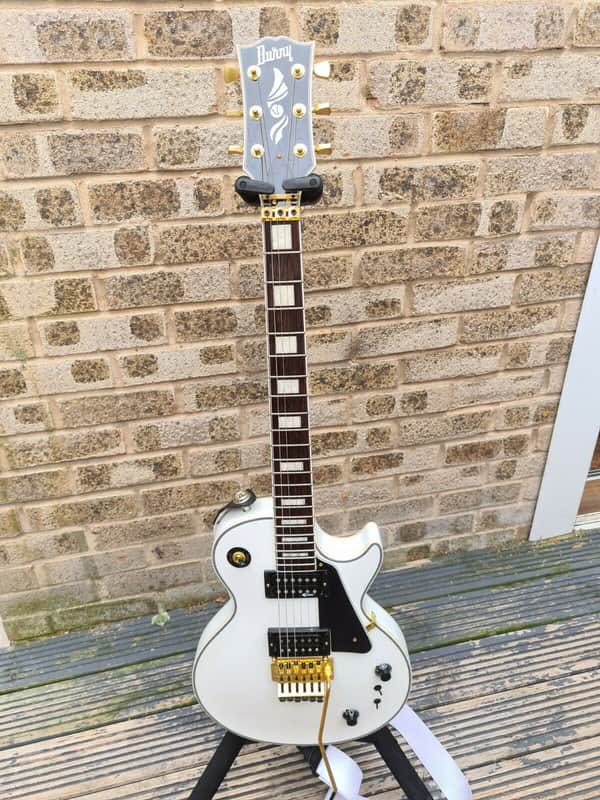 Burny Burny Les Paul With Sustainer And Floyd Rose White | Reverb