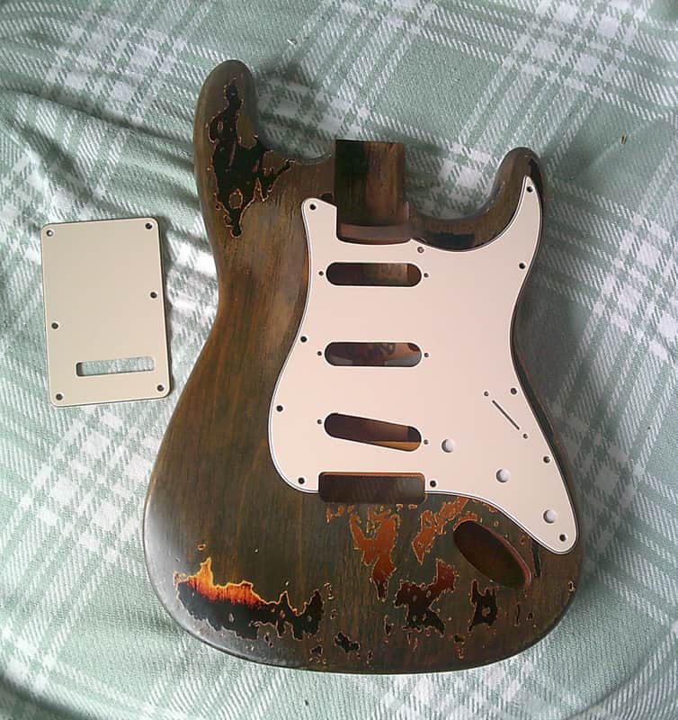 New Heavy Relic Aged Distressed Rory Gallagher S-Style Guitar Body Nitro Finish image 1