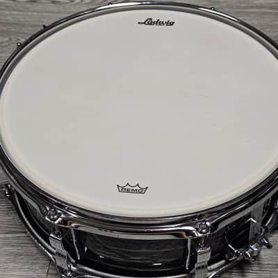 Ludwig LS9081Q 14"x 5.5" Legacy Mahogany Jazz Festival Reissue Snare in Vintage Black Oyster Pearl image 9