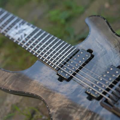 Mayones Regius 7 4-Evertune - Ruud Jolie Spec Custom - Trans Graphite image 10