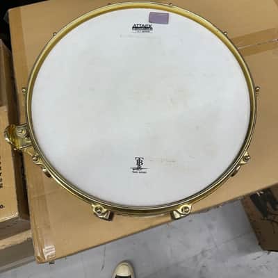 DW/Craviotto 14" x 5.5" Solid Shell Snare Drum 1995 - Natural w/ Gold Hardware I781820-U-1024D image 4