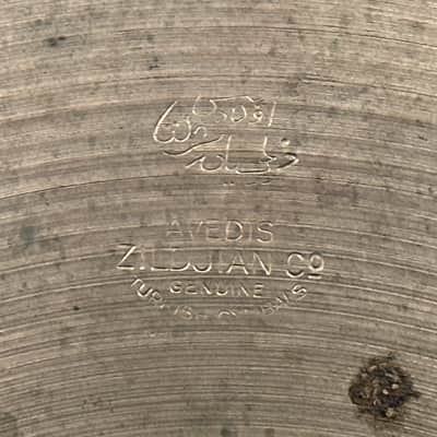 14" Zildjian A 1940s-1950s Trans Stamp THIN Hi-Hat Cymbal Pair 610g/642g *Video Demo* image 3