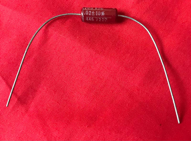 Good-All .02 uF 100V Capacitor 1972 Mylar Guitar Tone Cap, each measures .020 - .022 uF image 1