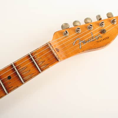 Fender Custom Shop Limited Edition '53 HS Telecaster Heavy Relic 1-Piece 2A Flame Quartersawn Maple Aged Black *On Hold image 6
