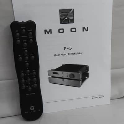 Simaudio Moon P-5 Preamplifier & PS-5 Power Supply - Preamp w/ Remote & Box image 9
