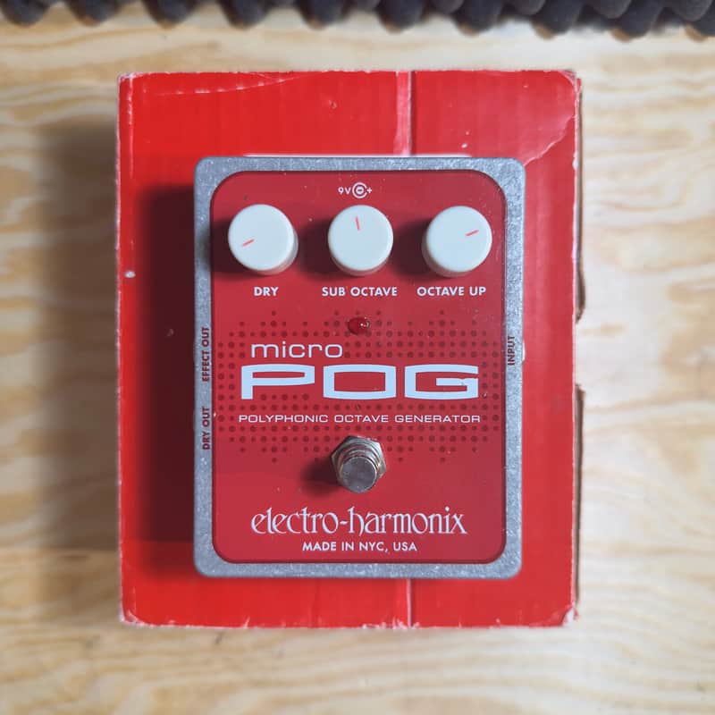 Electro-Harmonix Micro POG Polyphonic Octave Generator 2007 - Present - Red / Gray image 1