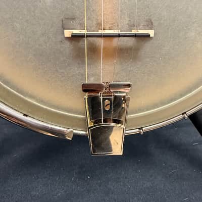 Vintage Gretsch Broadkaster Neck with Orchestrella Body 4-String Tenor Banjo with Resonator and Case image 9