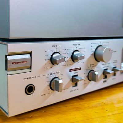Akai GX-77 reel to reel - [Superb!] condition, refurbished ($600!), original takeup reel, original service manual, extra NOS tape! image 5