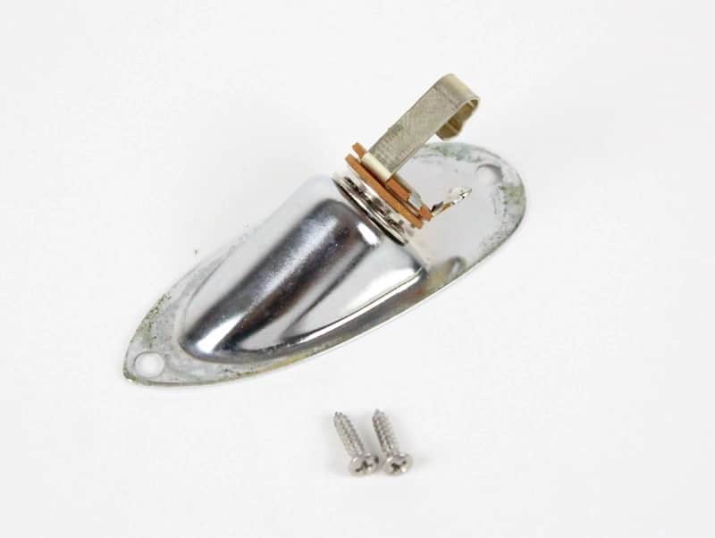 1987 Vintage Fender Stratocaster Plus Input Jack Plate USA Strat 1980s image 1