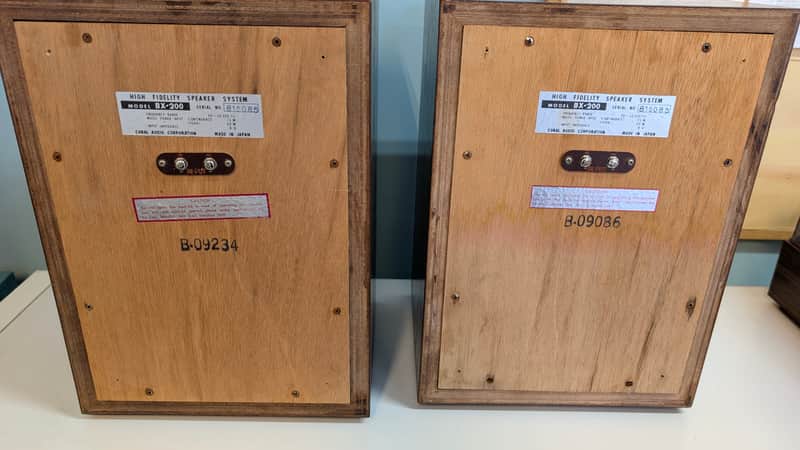 Vintage Coral BX-200 Speakers, 1968: Restored, Excellent | Reverb