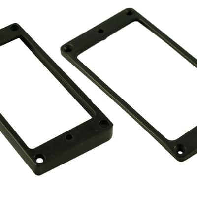 Arched Black Metal Humbucker Pickup Mounting Ring U.S. / Gibson image 1