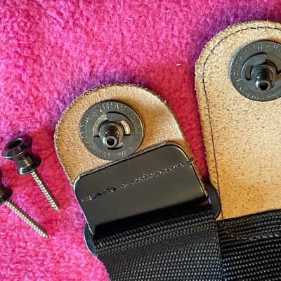 vintage usa Jim Dunlop strap locks ORIGINAL STRAPLOK + Marc's Guitar Shop strap image 15