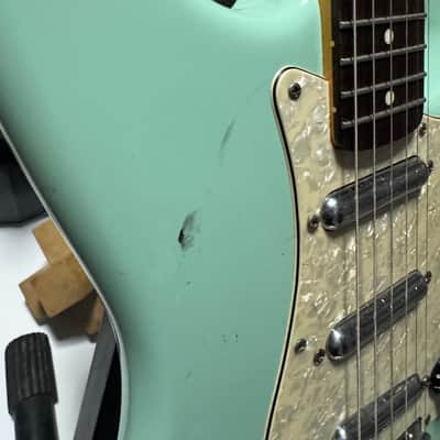 Squier Vintage Modified Surf Stratocaster 2012 - 2018 - Surf Green image 14
