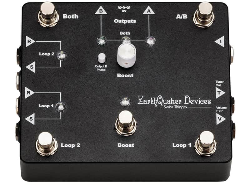 EarthQuaker Devices Swiss Things Pedalboard Reconciler 2019 - Present - Black / White Print image 1